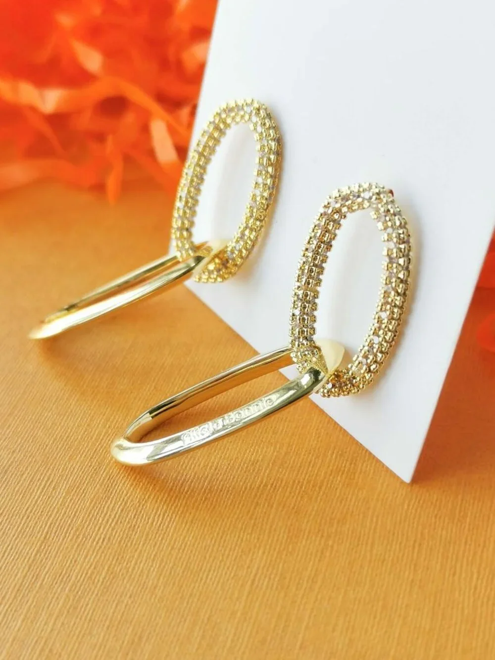 Alicia Bonnie Sparkling Symphony Linked Hoop Earrings